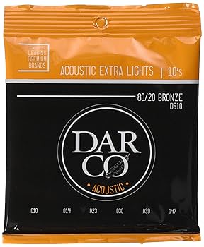 507671　Elixir アコースティックギター弦 010-.047 3個 Amazon.co.jp: DARCO アコースティックギター弦 Darco Acoustic